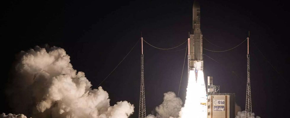 Ariane 5 Rakete startet inmitten der Raketenkrise in Europa
