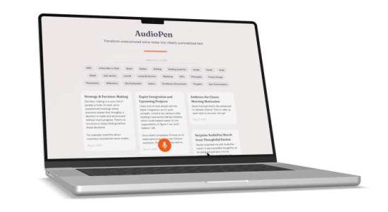 AudioPen ist eine grossartige Web App zum Umwandeln Ihrer Stimme in