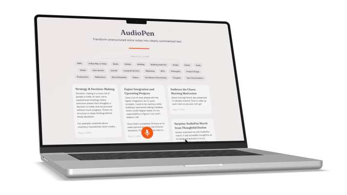 AudioPen ist eine grossartige Web App zum Umwandeln Ihrer Stimme in