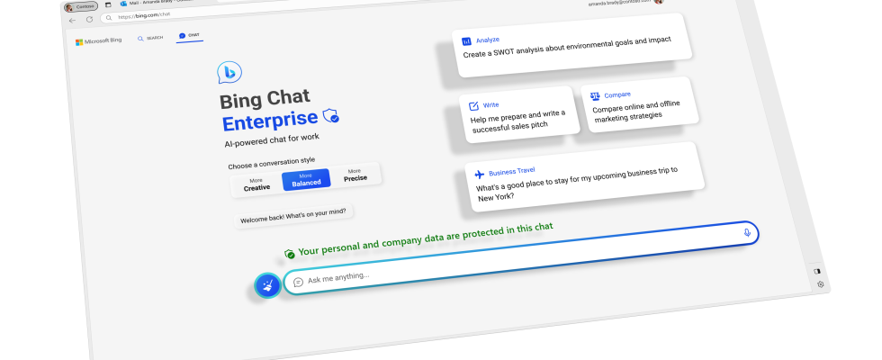 Bing Chat Enterprise Microsofts Loesung fuer Unternehmen die ChatGPT aus