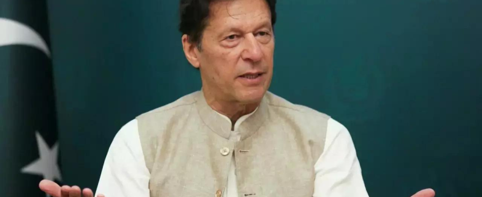 Der pakistanische Politiker Imran Khan wird wegen der Offenlegung von