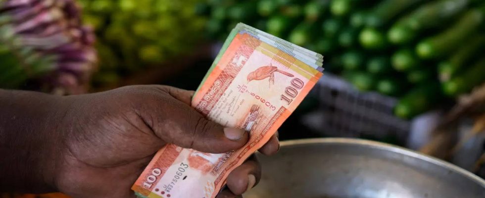 Die Inflation laesst im bankrotten Sri Lanka deutlich nach