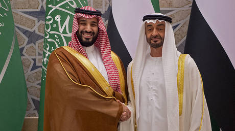 Die Staats und Regierungschefs Saudi Arabiens und der Vereinigten Arabischen Emirate
