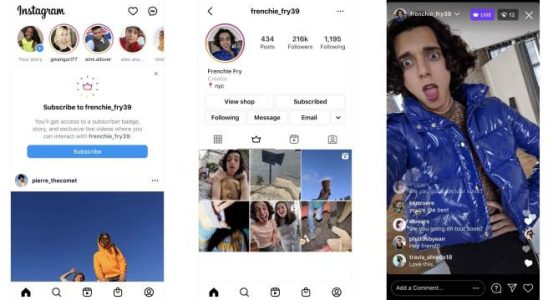 Instagram fuehrt Creator Abonnements in Australien Kanada Grossbritannien und anderen Laendern