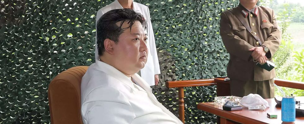 Kim Jong Un beaufsichtigte den Test einer neuen Rakete um