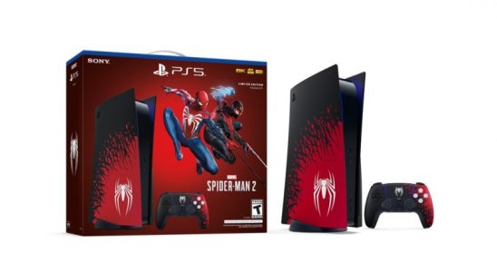 Marvels Spider Man 2 Limited Edition PS5 Bundle Konsolencover und DualSense enthuellt