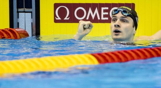 Niederlaendische Schwimmerinnen als Dritte im Weltcup Finale im 4x100 Meter Freistil Sport