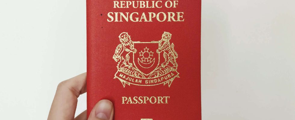 Singapur Der Pass von Singapur ist der maechtigste der Welt