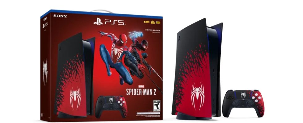 So bestellen Sie Marvels Spider Man 2 PS5 Konsolenpaket vor