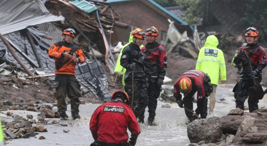 Starke Regenfaelle und Ueberschwemmungen fordern in Suedkorea 33 Todesopfer