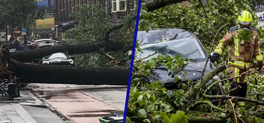 Sturm Poly wuetet ueber den Niederlanden und hinterlaesst grosse Verwuestung