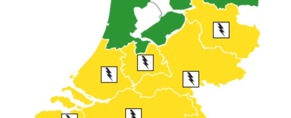 Donnerstagscode Gelb in sieben Provinzen wegen schwerer Gewitter Innere