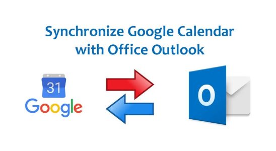 Google Google Kalender zur Anzeige von Microsoft Outlook Benutzern in der