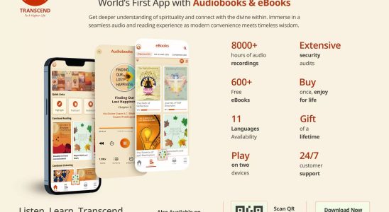 ISKCON bringt seine erste E Bibliotheks App Transcend auf den Markt