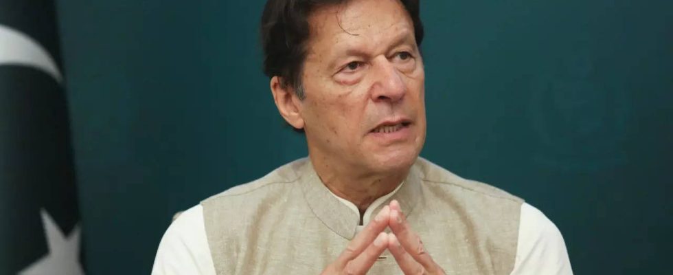 Imran Khan Pakistanische Polizei verhaftet den ehemaligen Premierminister Imran Khan