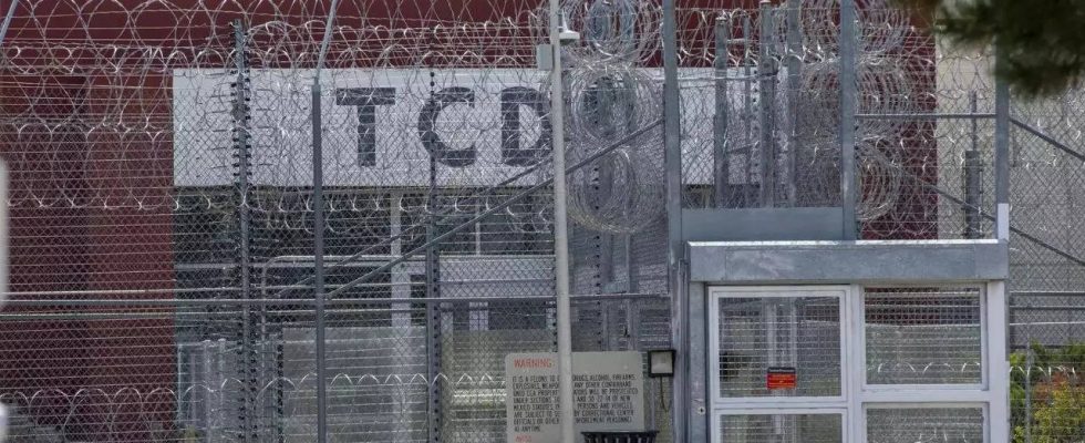 Mexiko Asylbewerber werden in einer Hafteinrichtung in New Mexico zur