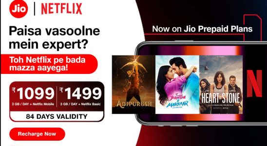 Mobiltarif Die neuen Prepaid Tarife von Reliance Jio kostenloses Netflix Abonnement unbegrenztes
