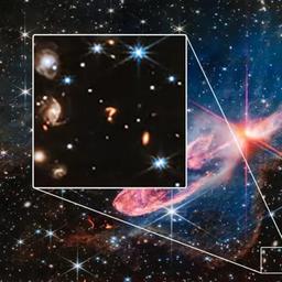 Mysterioeses „Fragezeichen im Weltraum koennte Kollision einer Galaxie sein