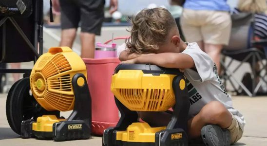 Rekordhitze in Dallas waehrend in den USA der sengende Sommer