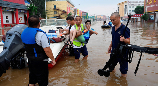 Schwere Ueberschwemmungen in der noerdlichen Provinz Chinas forderten 29 Todesopfer