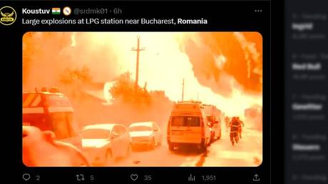 Starke Explosion erschuettert Tankstelle in EU Land VIDEO – World