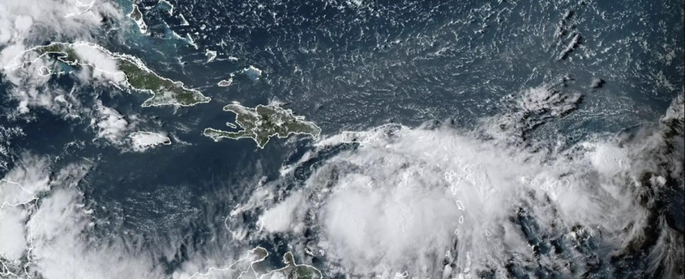 Tropischer Sturm Tropischer Sturm Franklin verstaerkt sich zu einem Hurrikan