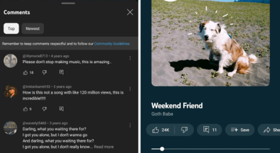 YouTube Music wird sozialer und fuegt Kommentare zum Bildschirm „Aktuelle