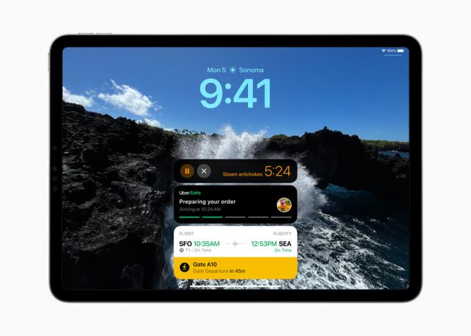Apple führt Live-Aktivitäten auf iPadOS 17 ein