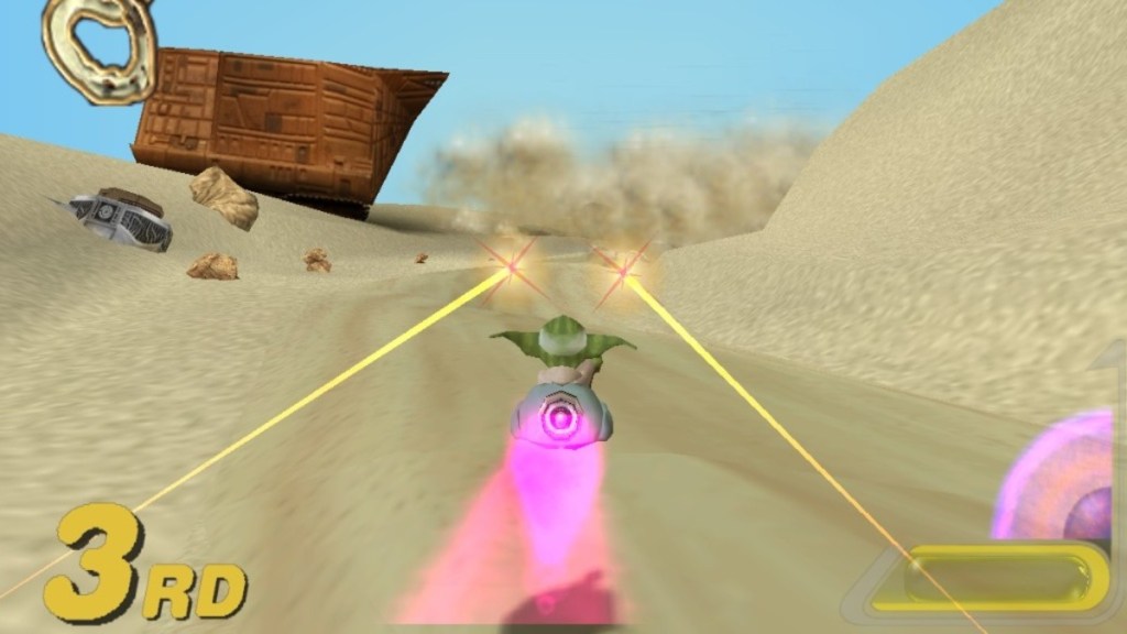 Tatooine-Rennstrecke in Star Wars: Super Bombad Racing