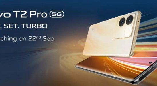 22 September Vivo T2 Pro 5G Smartphone kommt am 22 September