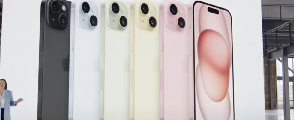 Apple kuendigte iPhone 15 iPhone 15 Plus mit neuen Kameras