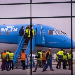Arbeitsniederlegung der KLM Piloten aufgrund einer Vereinbarung ueber Hauptlinien Wirtschaft