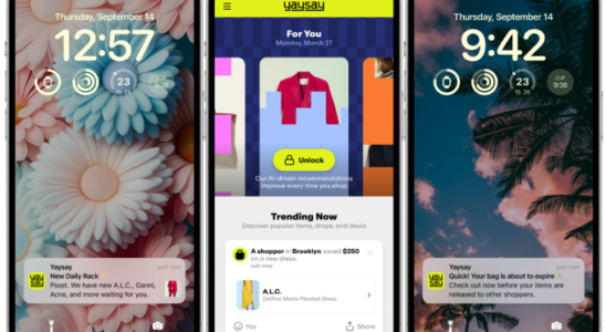 Die Off Price Mode Shopping App Yaysay bietet Nutzern 30 Minuten pro Tag zum