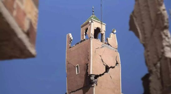 Erdbeben in Marokko Erdbeben in Marokko Historische Bergmoschee „stuerzt ein