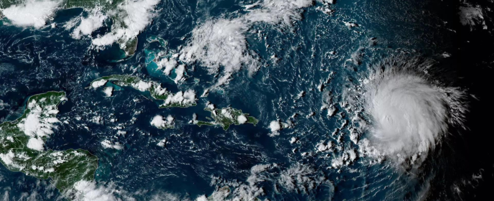 Hurrikan Lee wird sich voraussichtlich noerdlich von Puerto Rico bewegen
