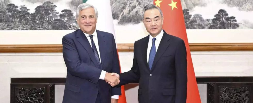 Italien China ist trotz Bedenken hinsichtlich der Seidenstrasseninitiative daran interessiert
