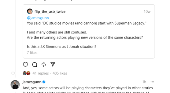 James Gunn bestaetigt was DC Projekte von Canon sind und was