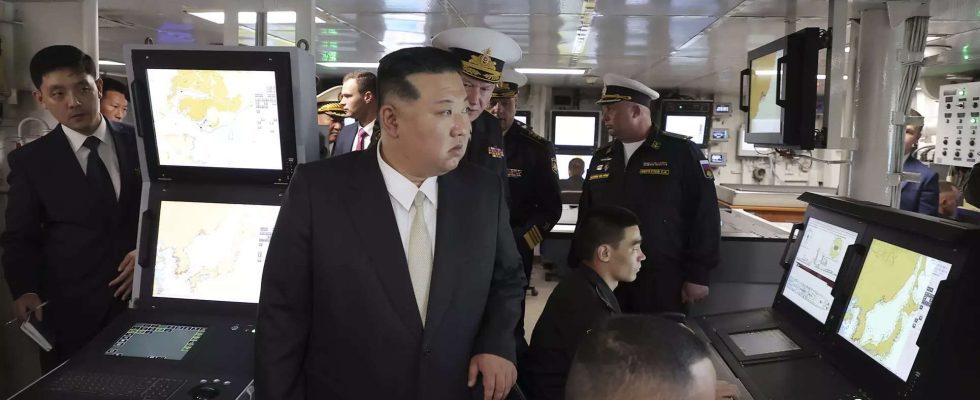 Kim Jong Un verlaesst Russland mit seinem Panzerzug Russische Agenturen