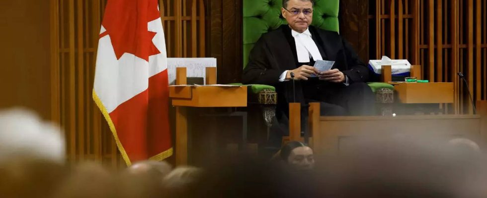 Kriegsheld Der Sprecher des kanadischen Repraesentantenhauses tritt zurueck weil er