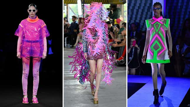 Laufsteg der Pariser Modewoche Mutige Weltraum Inspiration