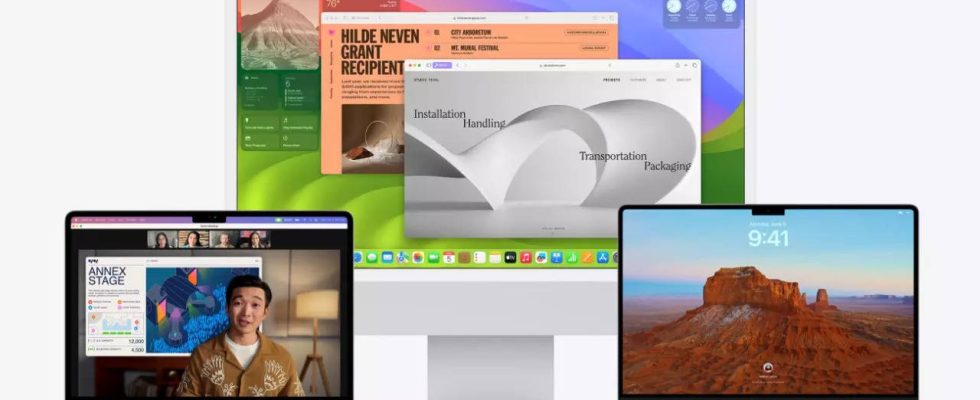 MacOS Sonoma Apple steht vor der Einfuehrung von macOS Sonoma