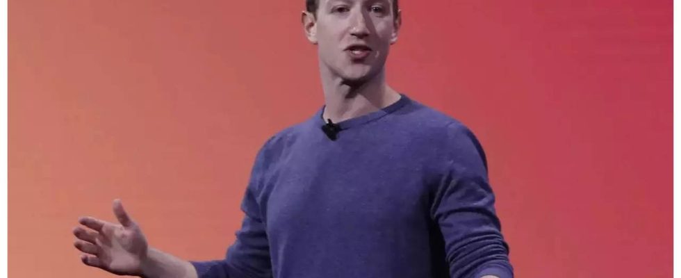 Mark Zuckerberg CEO von Meta eroeffnet Entwicklerkonferenz mit Schwerpunkt auf