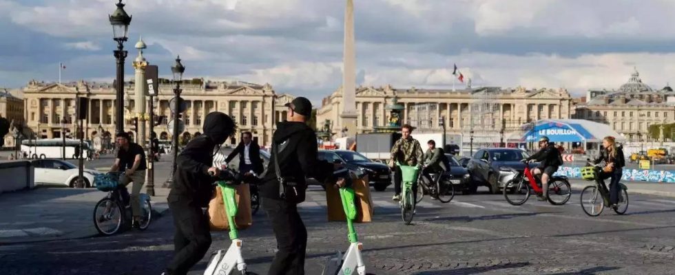 Michelin Au revoir Leih E Scooter Paris ist die erste europaeische Stadt