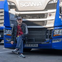 Monatelanger Streik der Lkw Fahrer auf deutschen Autobahnen endete mit niederlaendischer