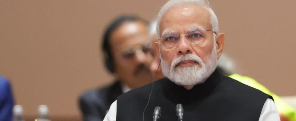 Narendra Modi Premierminister Narendra Modi stellt „neuen Rekord auf WhatsApp