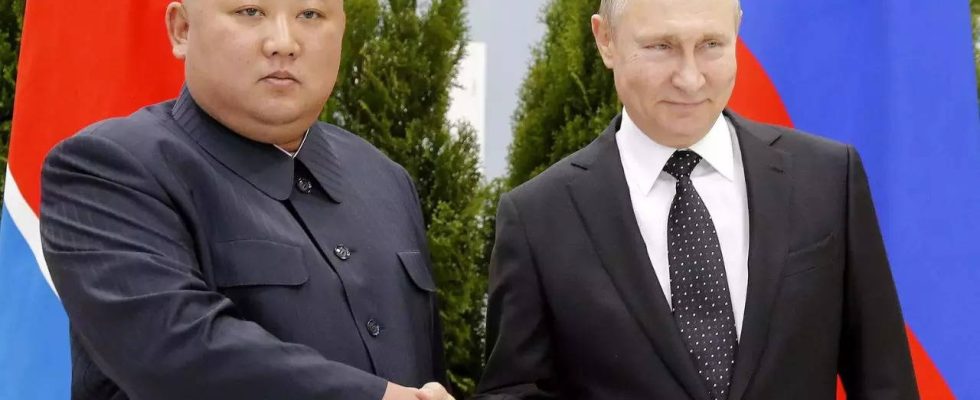 Nordkoreas Machthaber Kim Jong Un ist zu Gespraechen mit Putin