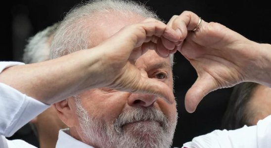 Rio De Janeiro Brasiliens Praesident Lula da Silva betritt ein