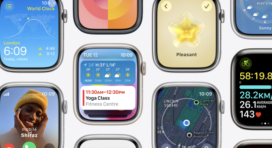Smart Stack Apple watchOS 10 wird heute Abend eingefuehrt Alle