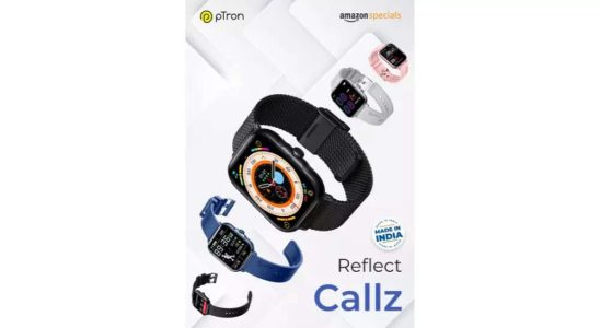 Smartwatch Ptron Reflect Callz Smartwatch mit 5 Tagen Akkulaufzeit fuer