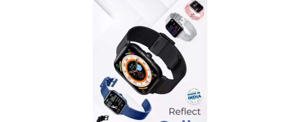 Smartwatch Ptron Reflect Callz Smartwatch mit 5 Tagen Akkulaufzeit fuer